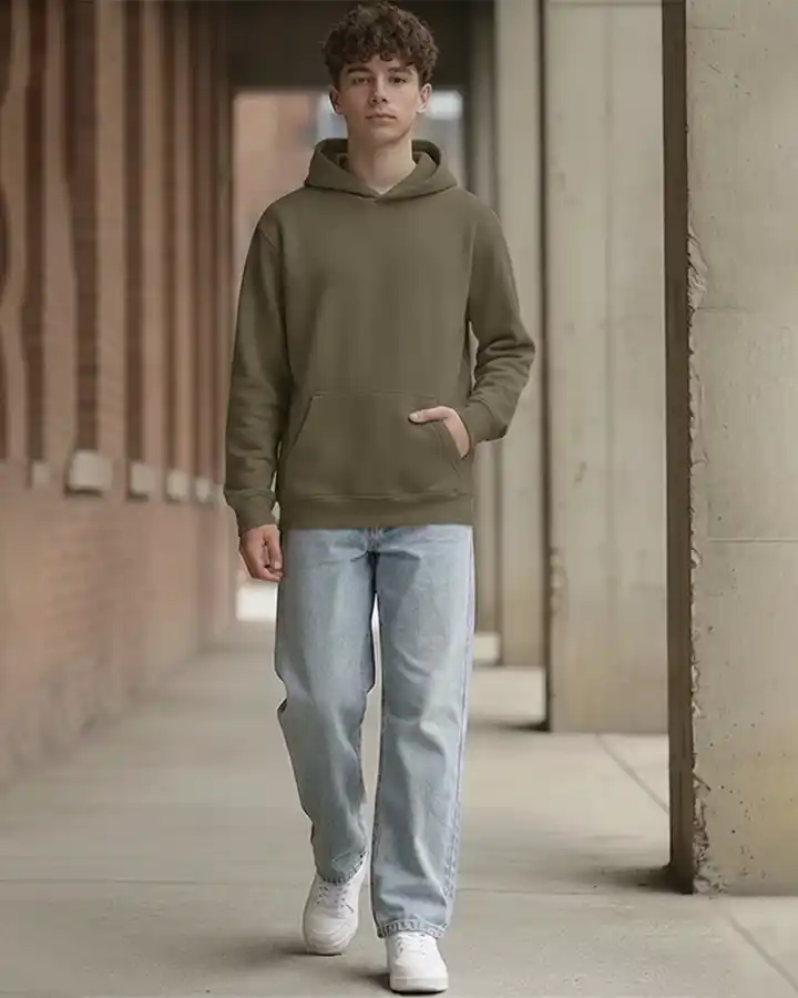 Modern Green Hoodie Streetwear Custom Apparel