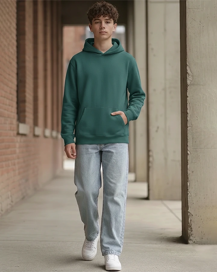 Modern Green Hoodie Streetwear Custom Apparel